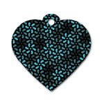 Decorative Flower Nature Abstract Dog Tag Heart (Two Sides) Front