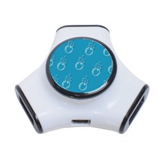 Bubble Group Pattern Abstract 3-port Usb Hub by Vaneshart