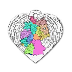 Digitization Transformation Germany Dog Tag Heart (two Sides) by Vaneshart