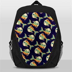 Fish Background Abstract Animal Backpack Bag by Vaneshart