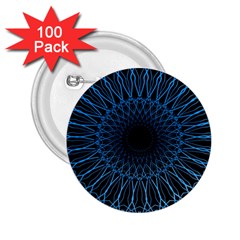 Abstract Rosette Web Network 2 25  Buttons (100 Pack)  by Vaneshart