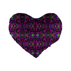 Abstract-s-3 Standard 16  Premium Heart Shape Cushions by ArtworkByPatrick