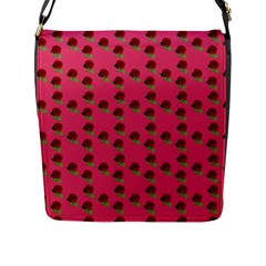 Rose In Mexican Pink Flap Closure Messenger Bag (l) by snowwhitegirl