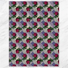Doily Rose Pattern Blue Canvas 18  X 24  by snowwhitegirl
