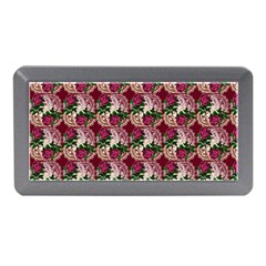 Doily Rose Pattern Red Memory Card Reader (mini) by snowwhitegirl