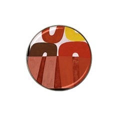 Sophie Taeuber Arp, Composition À Motifs D arceaux Ou Composition Horizontale Verticale Hat Clip Ball Marker (4 Pack) by Sobalvarro