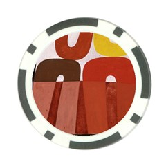 Sophie Taeuber Arp, Composition À Motifs D arceaux Ou Composition Horizontale Verticale Poker Chip Card Guard by Sobalvarro