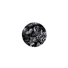 Graffiti Abstract Collage Print Pattern 1  Mini Buttons by dflcprintsclothing