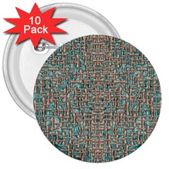 Sterling Silver And A Flow Of Japanese Kanji Inspiration 3  Buttons (10 Pack)  by pepitasart