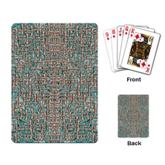 Sterling Silver And A Flow Of Japanese Kanji Inspiration Playing Cards Single Design (rectangle) by pepitasart