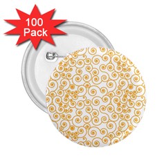 Spiral Pattern Fractal Texture 2 25  Buttons (100 Pack)  by Wegoenart
