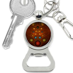 Fractal Fantasy Design Swirl Bottle Opener Key Chain by Wegoenart