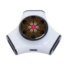 Fractal Background Design Abstract 3-port Usb Hub by Wegoenart