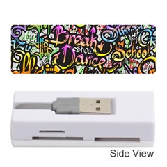 Graffiti Word Seamless Pattern Memory Card Reader (stick) by Nexatart
