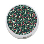 Flowering Branches Seamless Pattern 4-Port USB Hub (Two Sides) Front