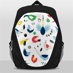 Vector Set Isolates With Cute Birds Scandinavian Style Backpack Bag by Vaneshart