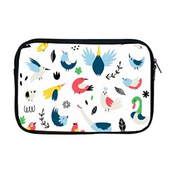 Vector Set Isolates With Cute Birds Scandinavian Style Apple Macbook Pro 17  Zipper Case by Vaneshart