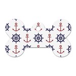 Nautical Seamless Pattern Dog Tag Bone (Two Sides) Back