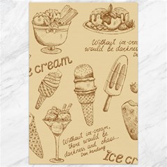 Ice Cream Vintage Pattern Canvas 24  X 36  by Vaneshart