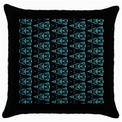 Digital Triangles Throw Pillow Case (black) by Sparkle