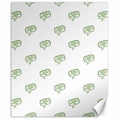 Happy St Patricks Day Symbol Motif Pattern Canvas 8  X 10  by dflcprintsclothing