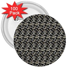 Digital Mandale 3  Buttons (100 Pack)  by Sparkle