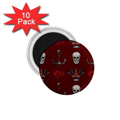 Tattoo Old School Background Pattern 1 75  Magnets (10 Pack)  by Wegoenart