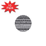 Boho Style Pattern 1  Mini Buttons (10 pack)  Front