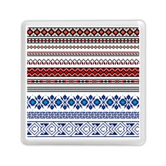 Illustration Ukrainian Folk Seamless Pattern Ornament Ethnic Ornament Border Element Memory Card Reader (square) by Wegoenart
