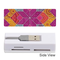 Ethnic Floral Mosaic Pattern Memory Card Reader (stick) by Wegoenart