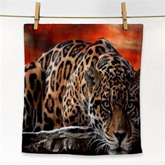 Nature With Tiger Face Towel by Sparkle