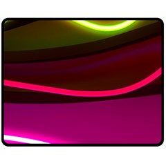 Neon Wonder Fleece Blanket (medium)  by essentialimage