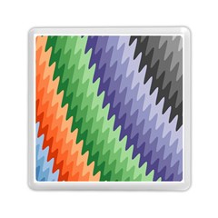 Zigzag Waves Memory Card Reader (square) by Sparkle