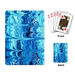 Blue Waves Playing Cards Single Design (rectangle) by Sparkle