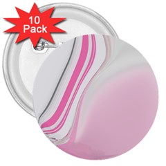 Modern Pink 3  Buttons (10 Pack)  by Sparkle