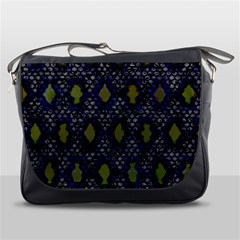 Color Abstract Cartoon Messenger Bag by Sparkle