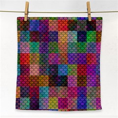 Random Colors Hexagon Face Towel by Sparkle