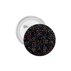 Seamless Pattern With Love Symbols 1 75  Buttons by Vaneshart
