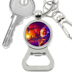 Far Future Human Colonization Bottle Opener Key Chain by Vaneshart