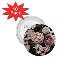 Elegant Seamless Pattern Blush Toned Rustic Flowers 1 75  Buttons (10 Pack) by Vaneshart