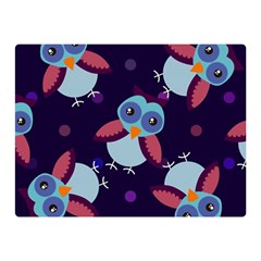 Owl Pattern Background Double Sided Flano Blanket (mini)  by Vaneshart