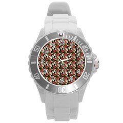 Swimmer 20s Black Round Plastic Sport Watch (l) by snowwhitegirl