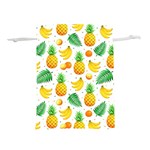 Tropical Fruits Pattern Lightweight Drawstring Pouch (S) Back