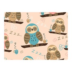 Seamless Pattern Owls Dream Cute Style Fabric Double Sided Flano Blanket (mini)  by Vaneshart