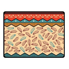 Ethnic Tribal Pattern Background Double Sided Fleece Blanket (small)  by Vaneshart