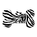 Zebra 1 Dog Tag Bone (One Side) Front