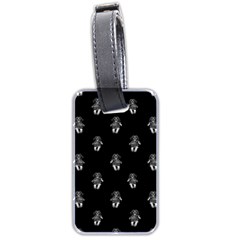 Creepy Skull Doll Motif Print Pattern Luggage Tag (two Sides) by dflcprintsclothing