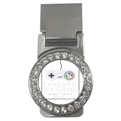 Ipaused2 Money Clips (cz)  by ChezDeesTees