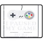 I Had to Pause My Game to Be Here Double Sided Fleece Blanket (Medium)  58.8 x47.4  Blanket Back