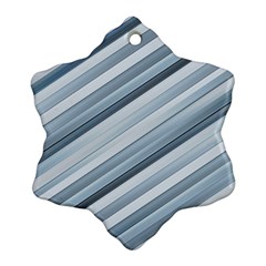 Modern Stripes Print Ornament (snowflake) by dflcprintsclothing